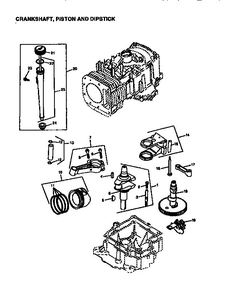 Engine 2 Diagram and Parts List for 28Q777-0662-A1  Briggs and Stratton Engine